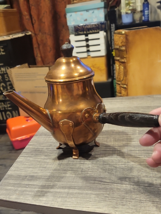 Swedish Copper Arts Other - Copper Swedish Coffee Pot, Heart Handle Mount EXC.Vint.Cond.!!